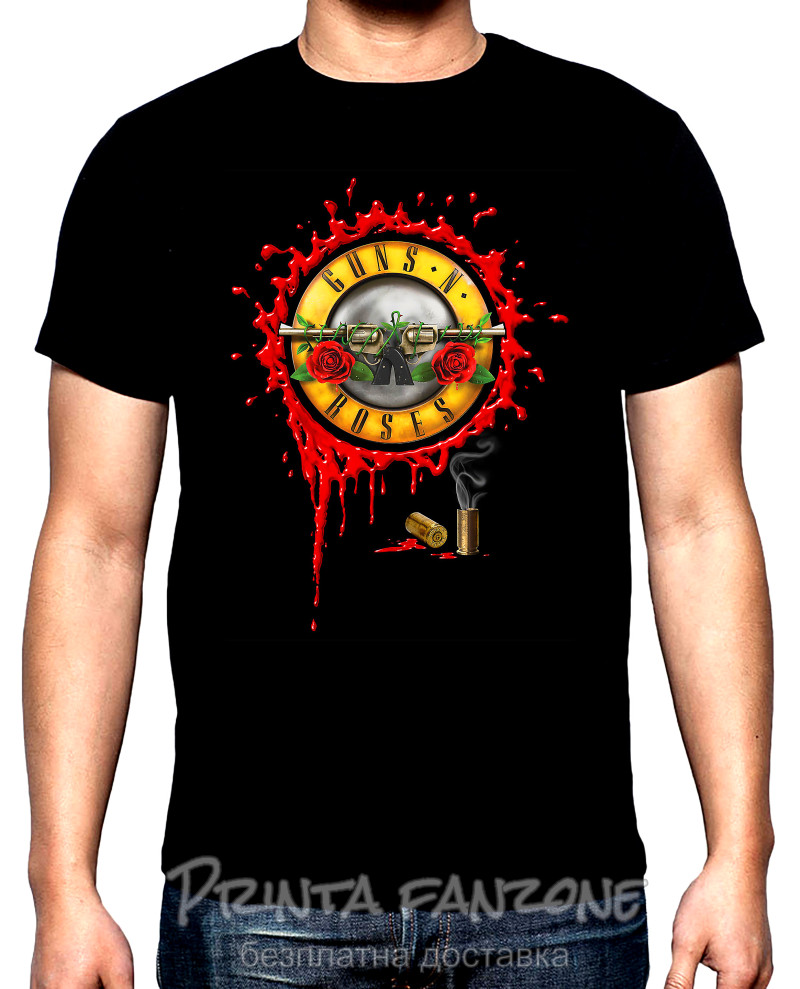 Тениски Guns and Roses, 1, мъжка тениска, 100% памук, S до 5XL